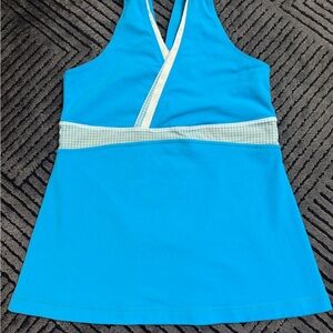 Lululemon Women’s Athletic Tank Top Size 8 Blue Workout Yoga Top